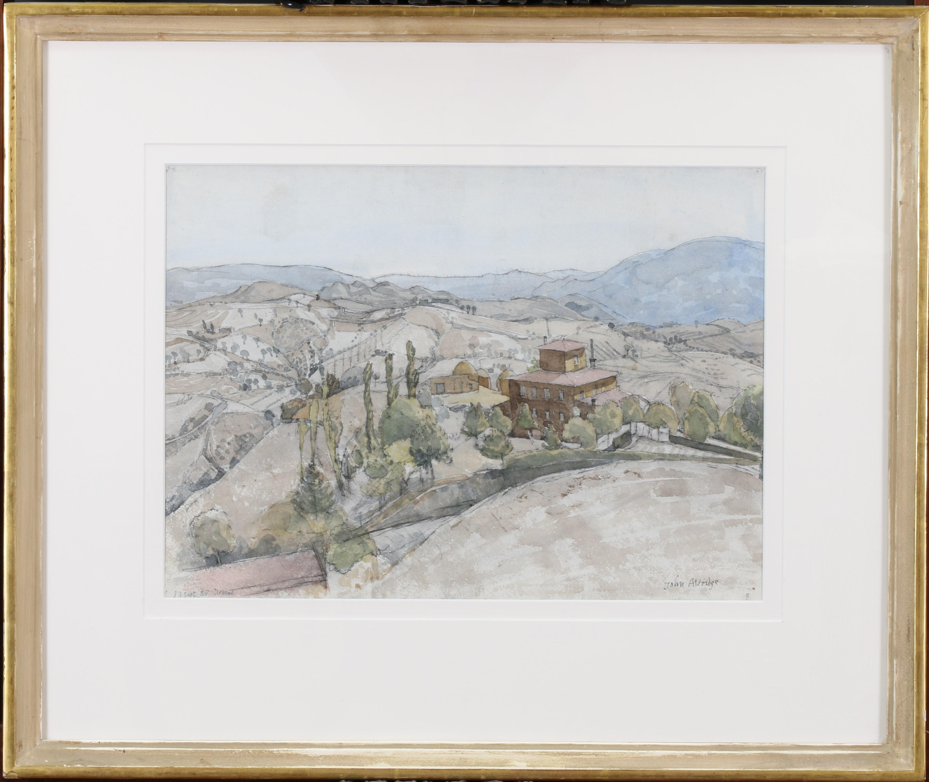 Urbino, Italy - Art by John Arthur Malcolm Aldridge