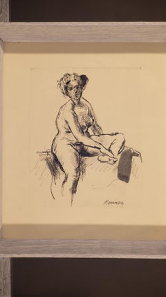 Seated nude