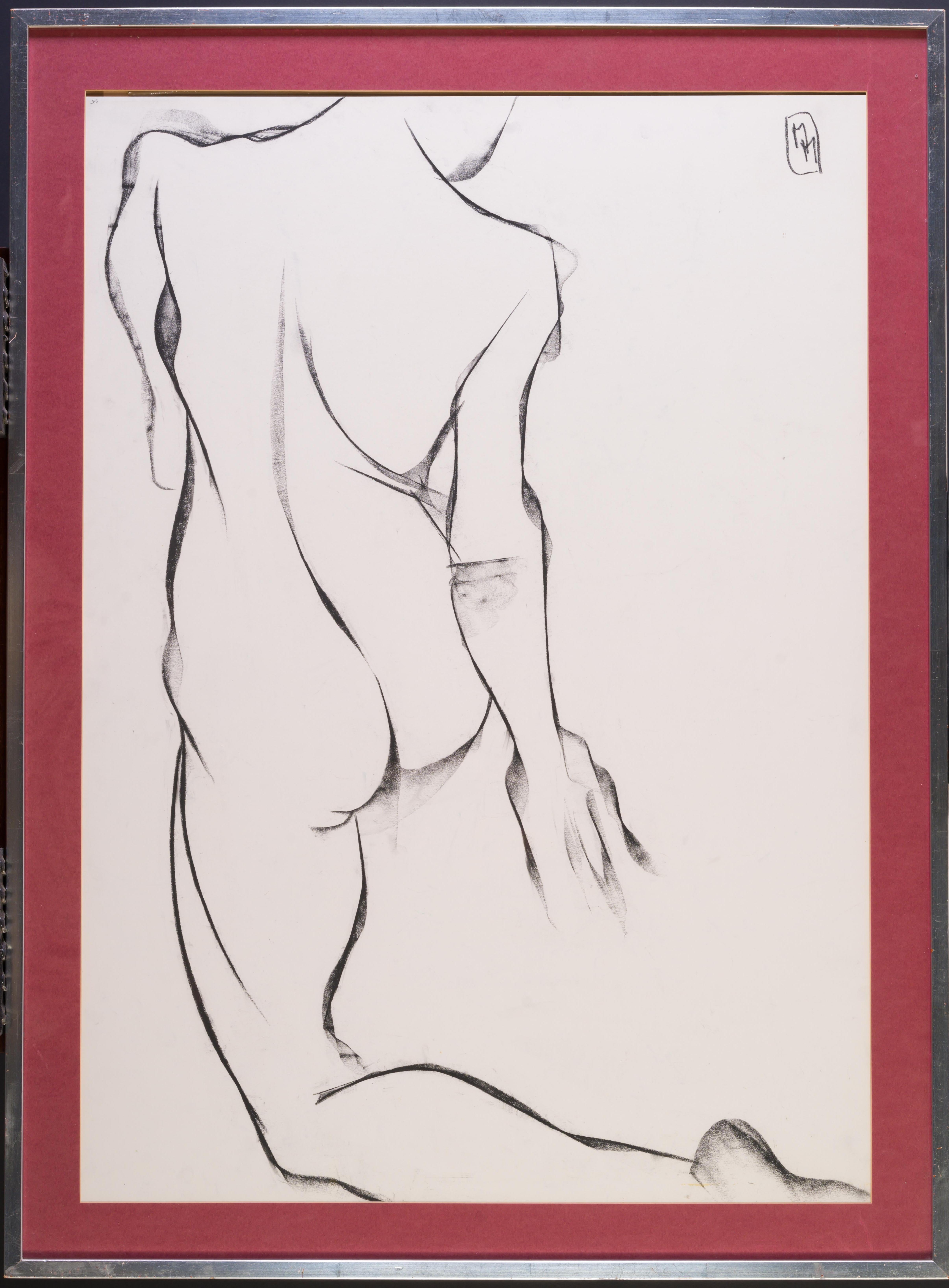 Kneeling Nude - Art by Mortimer Menpes