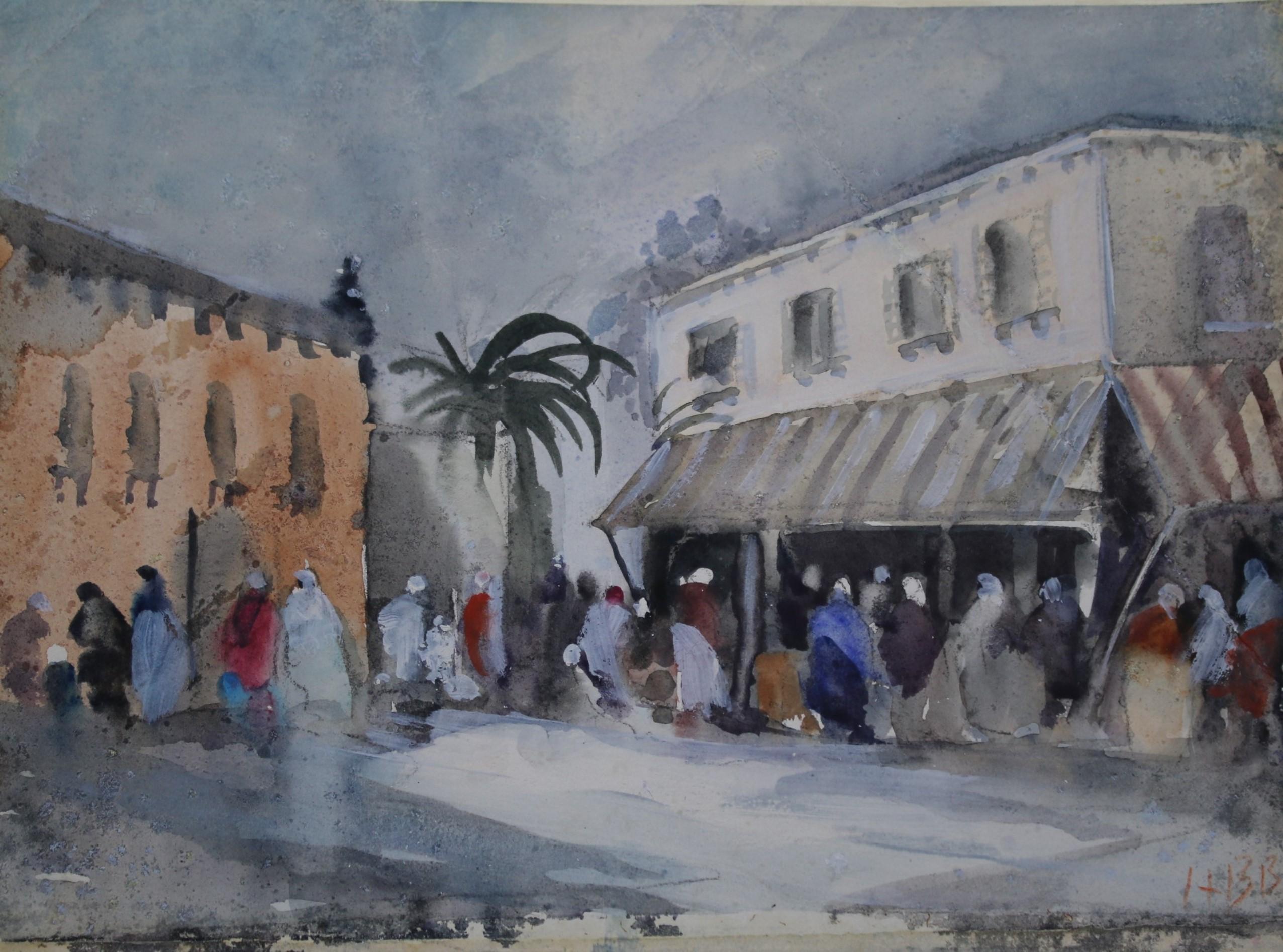 Mercado norteafricano - Art de Hercules Brabazon Brabazon