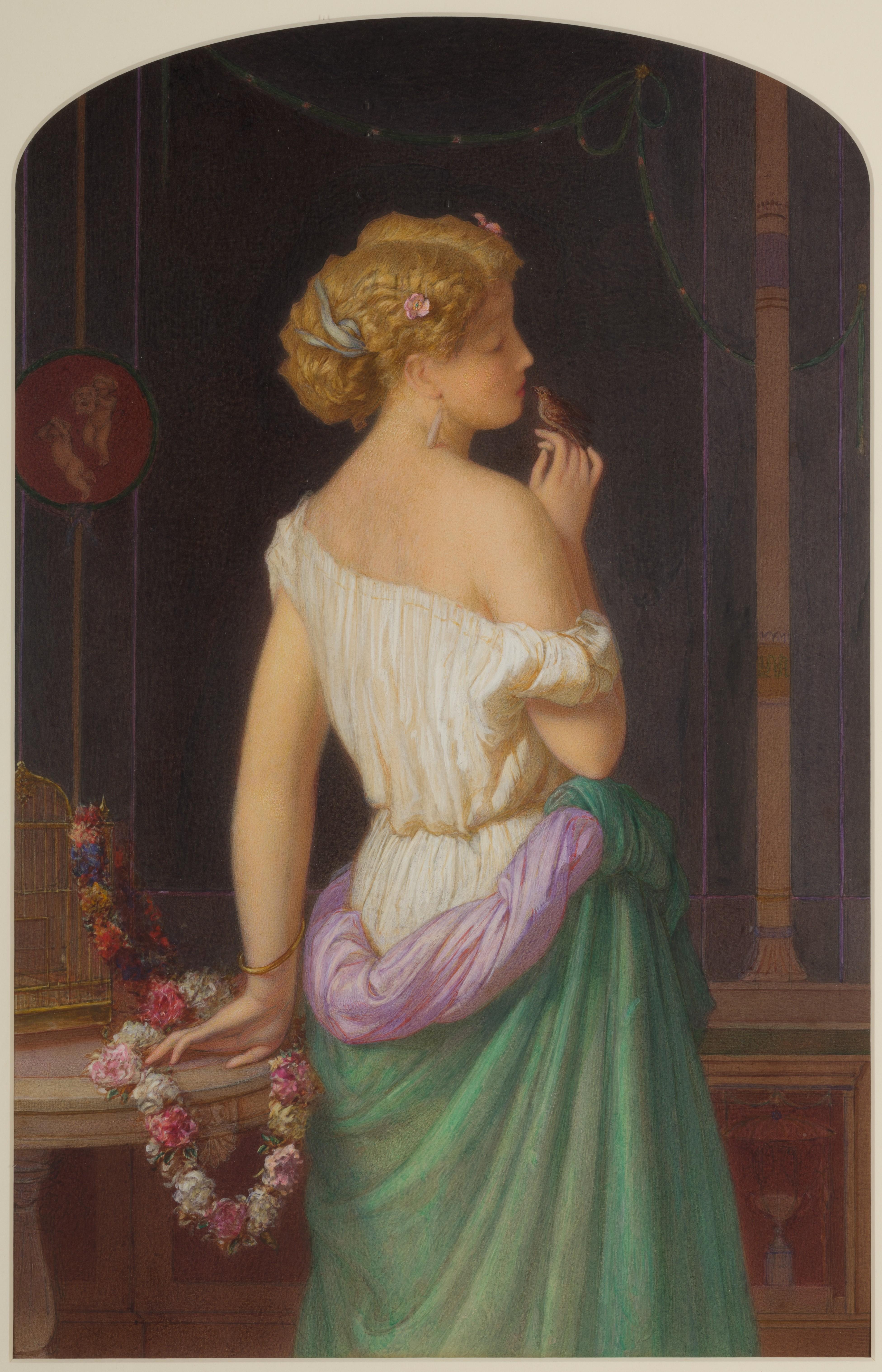 Augustus Jules Bouvier (1827-1881) è stato un pittore inglese di origine francese attivo a Londra. An ha esposto alla British Institution e alla Royal Academy. An He è conosciuto soprattutto per i dipinti a olio di donne dell'aristocrazia inglese,