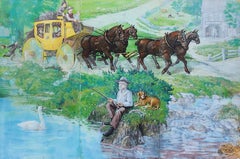 Landscape Drawings and Watercolors