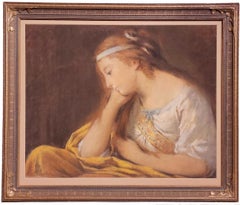 La Mélancolie, pintora French Rococo