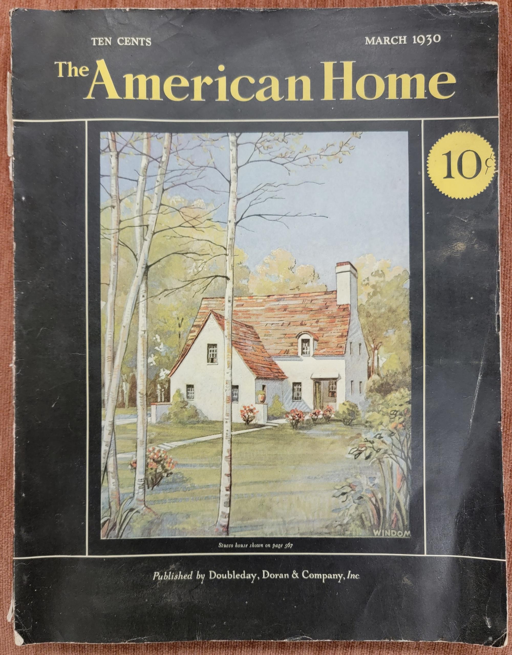 Mosaikfliesen 1930 von Andrew Loomis, American Home Magazine Illustration Art Deco im Angebot 6