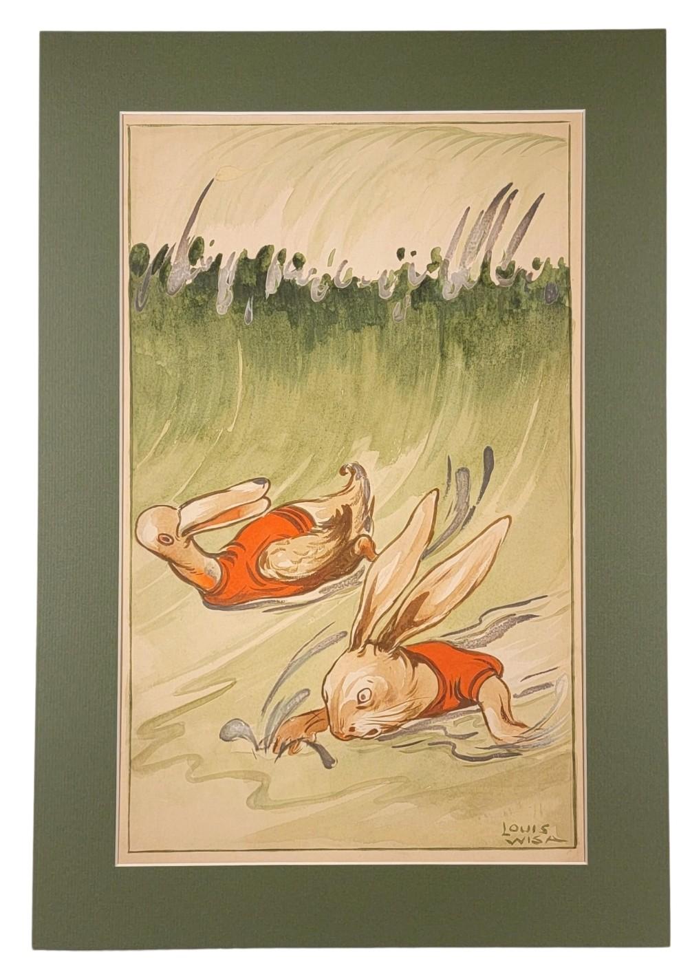 Geschichte Nr. 17, Onkel Wiggily am Meeresstrand, 1915 von Louis Wisa, Illustrator Art 2