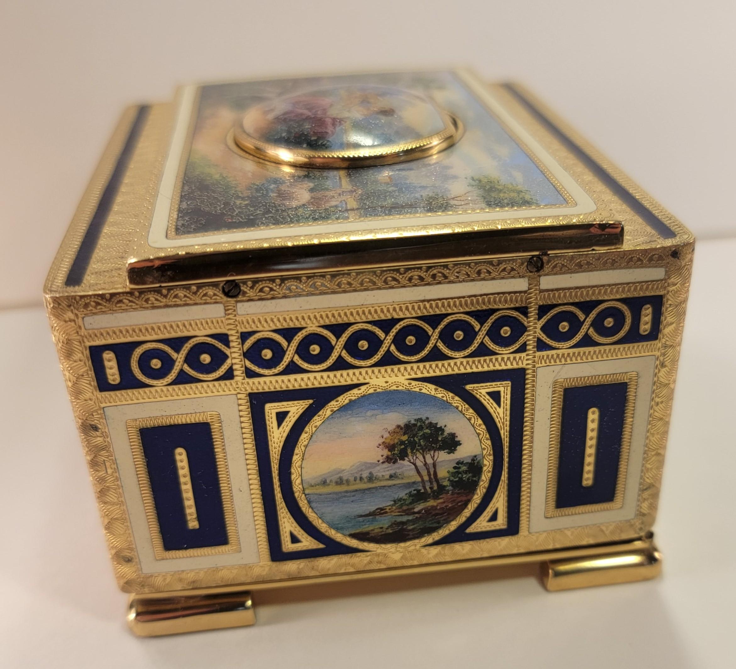 Karl Griesbaum Animated Singing Bird Box & Timepiece, Automaton, Angelus, Swiss For Sale 1