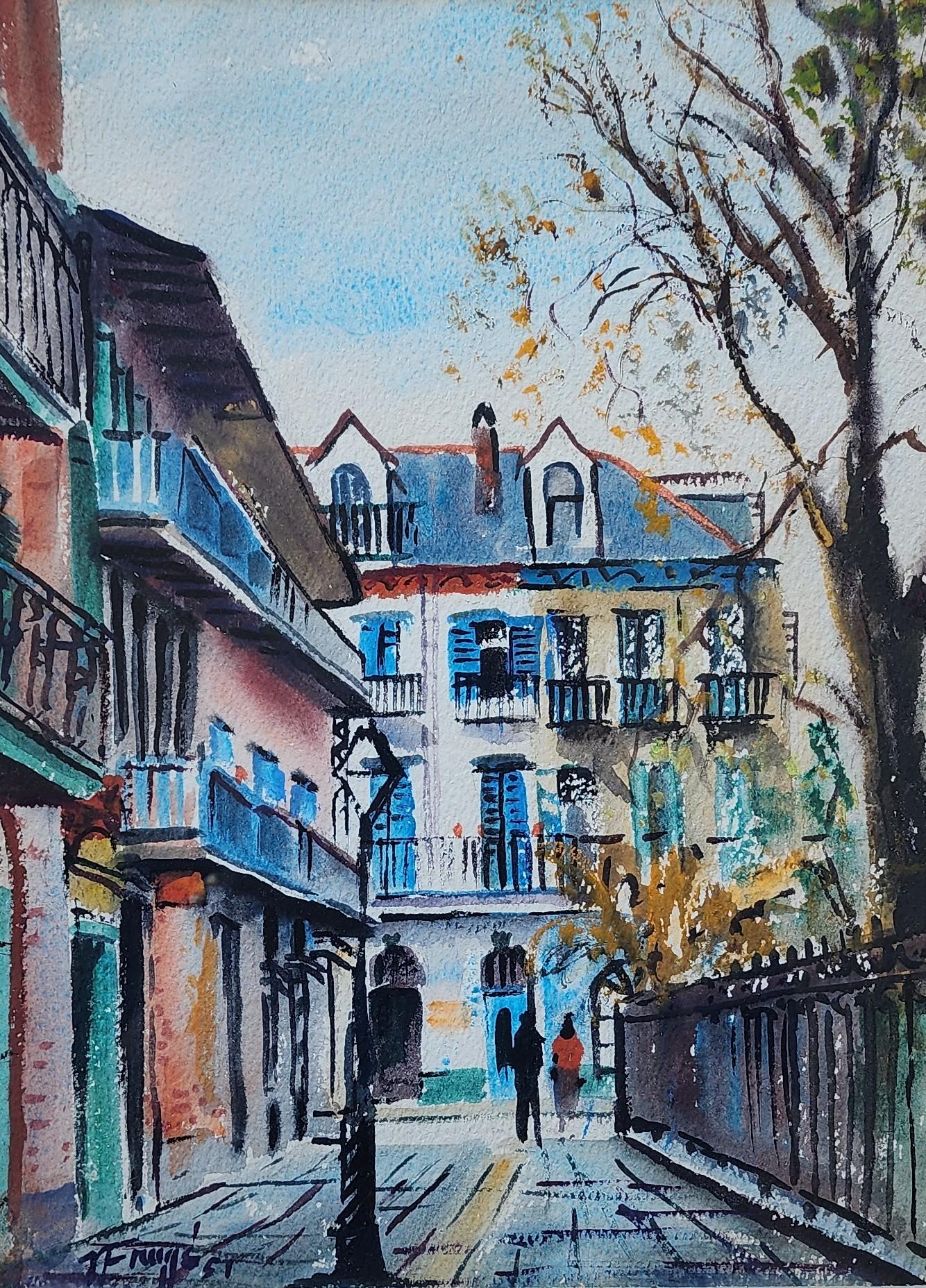 Pirate's Alley, Französisches Viertel, New Orleans – Art von Nestor Hippoyle Fruge