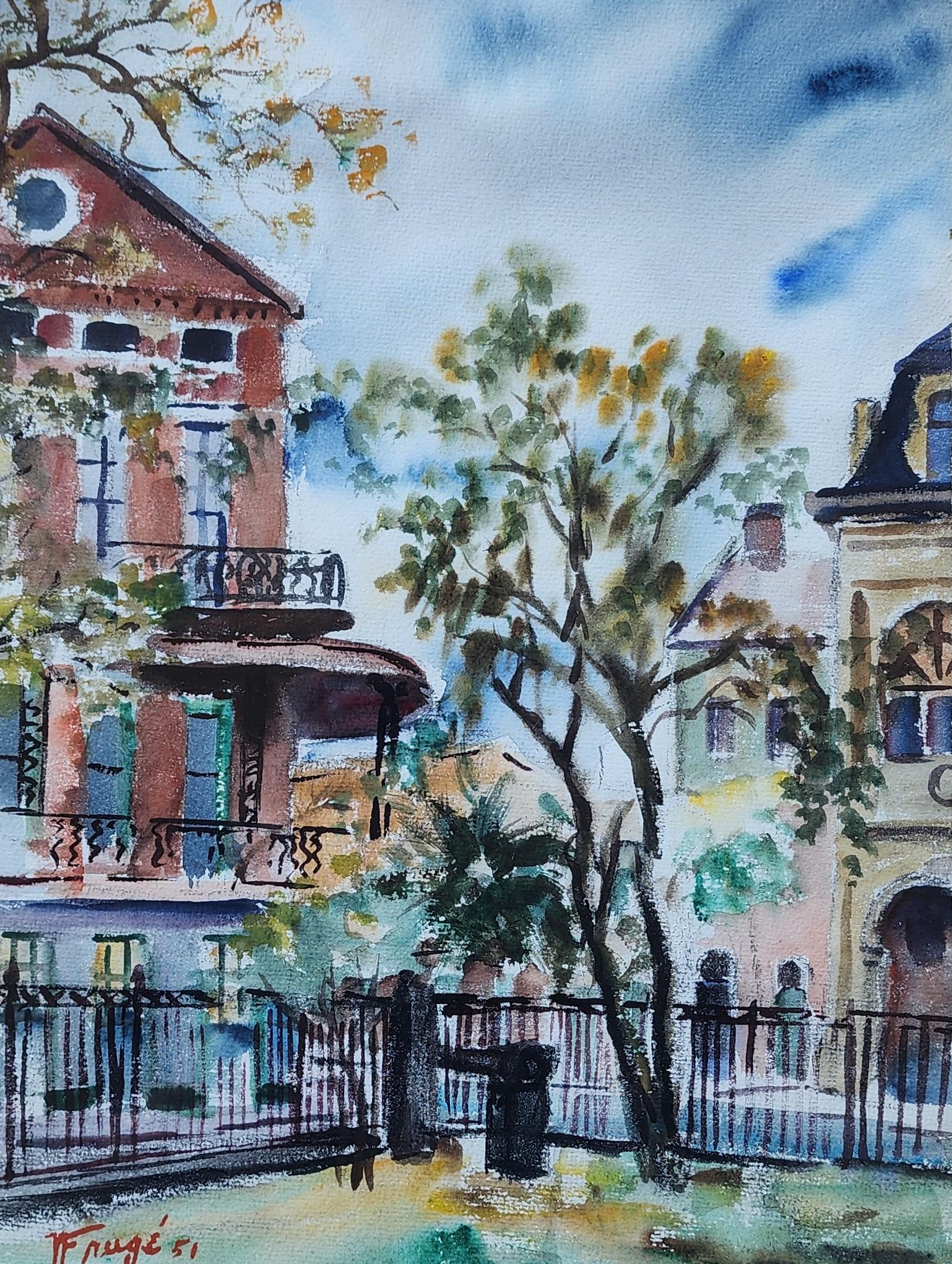 Pirate's Alley, Französisches Viertel, New Orleans (Amerikanische Moderne), Art, von Nestor Hippoyle Fruge