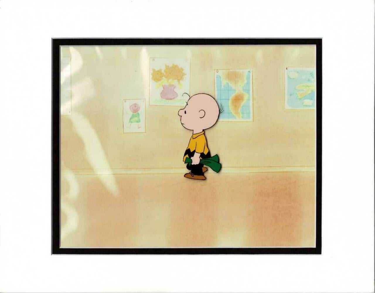 Peanuts Charlie Brown And Snoopy Show Production Animation Cel 1983-1985 - Art by Charles M. Schulz