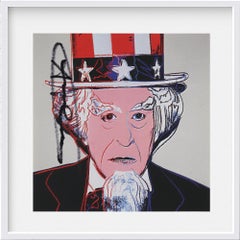 ANDY WARHOL (1928-1987), 'MYTHS - UNCLE SAM' SIGNED INVITATION