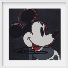 ANDY WARHOL (1928-1987), 'MYTHS - MICKEY MOUSE' SIGNED INVITATION