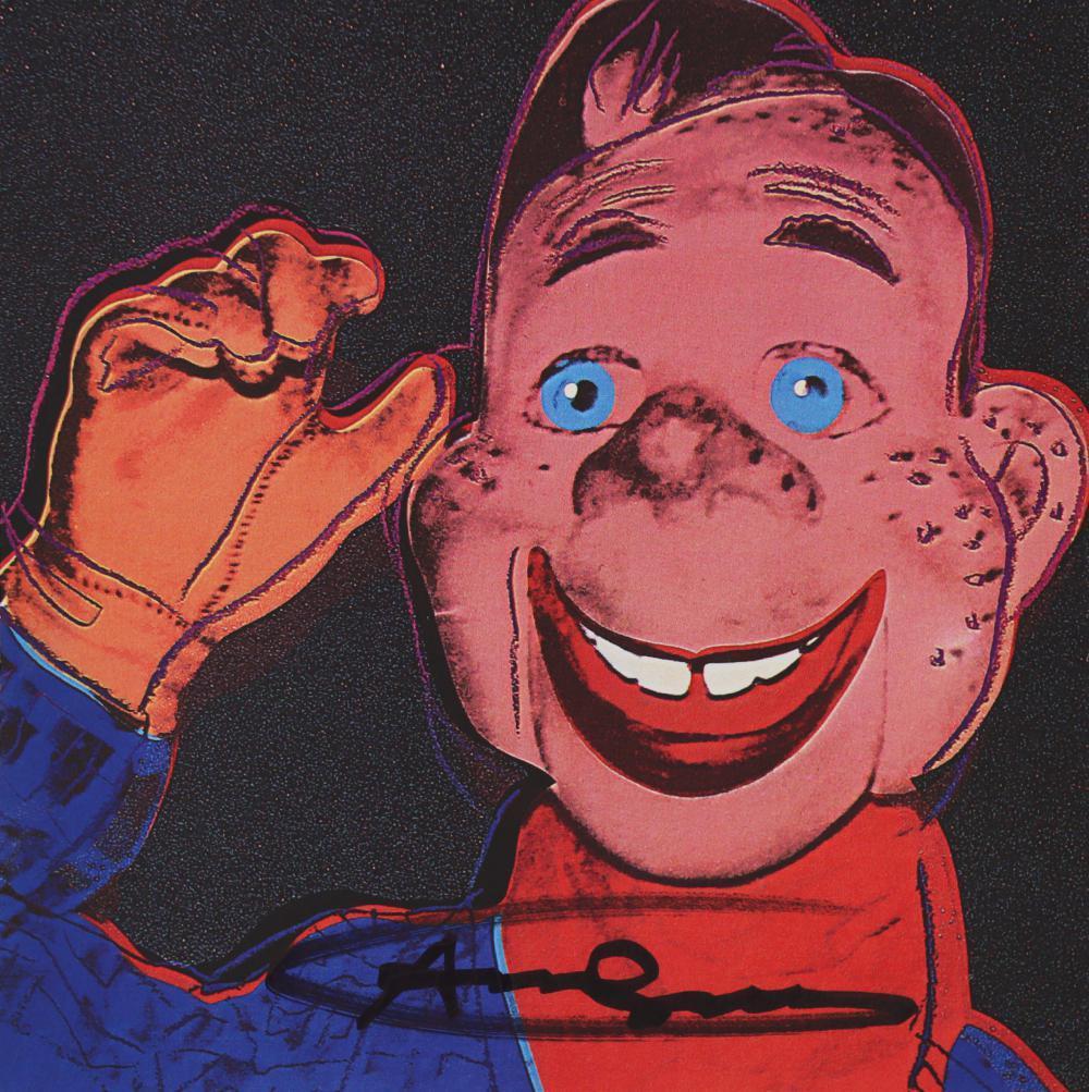 ANDY WARHOL (1928-1987), 'MYTHS - HOWDY DOODY' SIGNED INVITATION - Pop Art Art by Andy Warhol