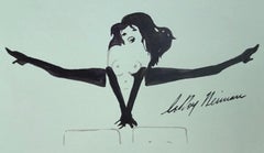 LeRoy Neiman 'Femlin Playboy'  1960s - 1990s Original ink & watercolor