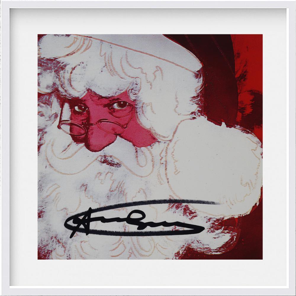 ANDY WARHOL (1928-1987), 'MYTHS - SANTA CLAUS' HAND SIGNED INVITATION CARD