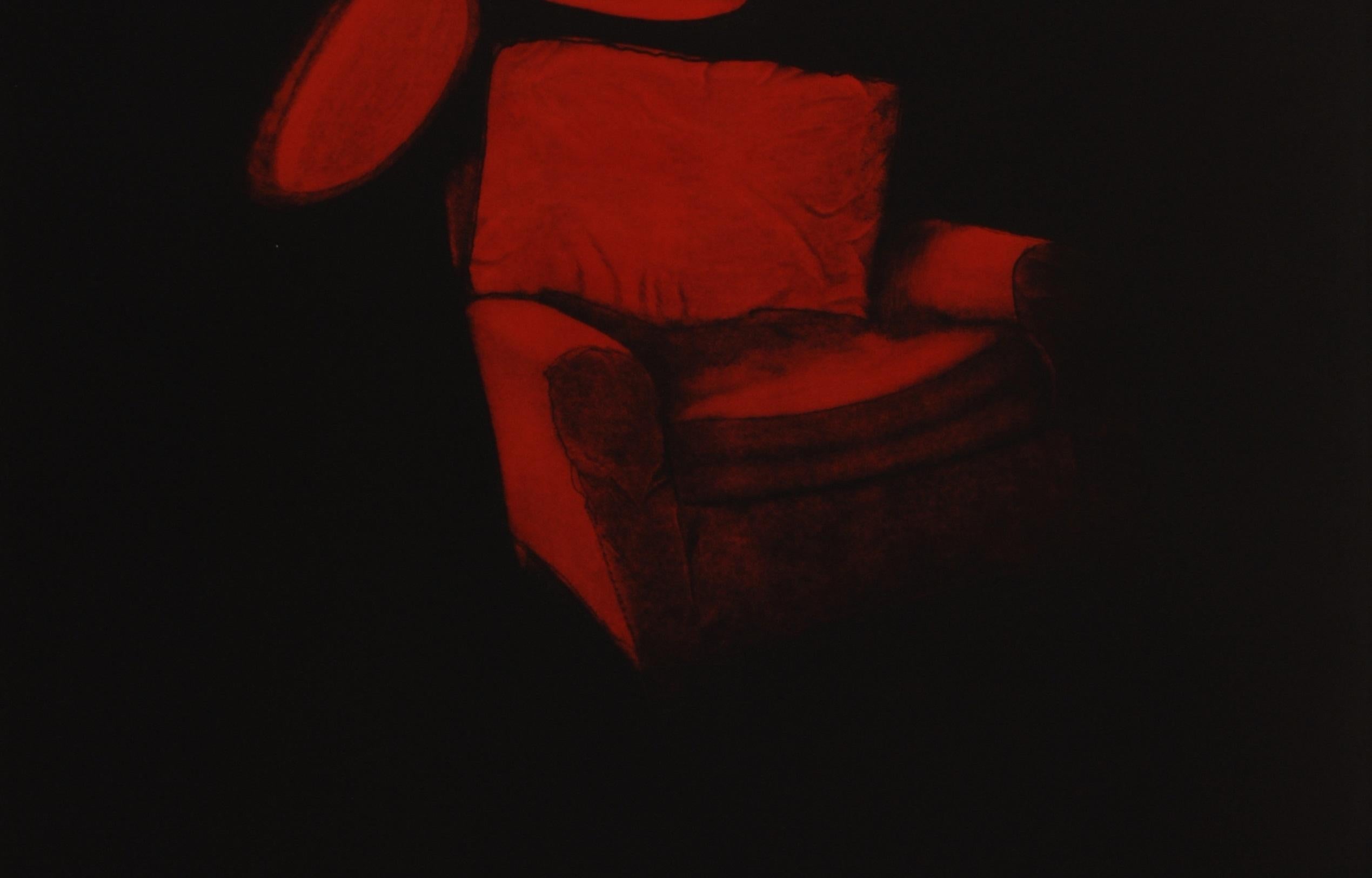 Furniture Enigmatic Despair Isolation Mezzotint Black Interior Modern Juan Muñoz For Sale 1