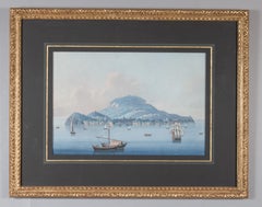 A 19th century Italian gouache featuring Capri