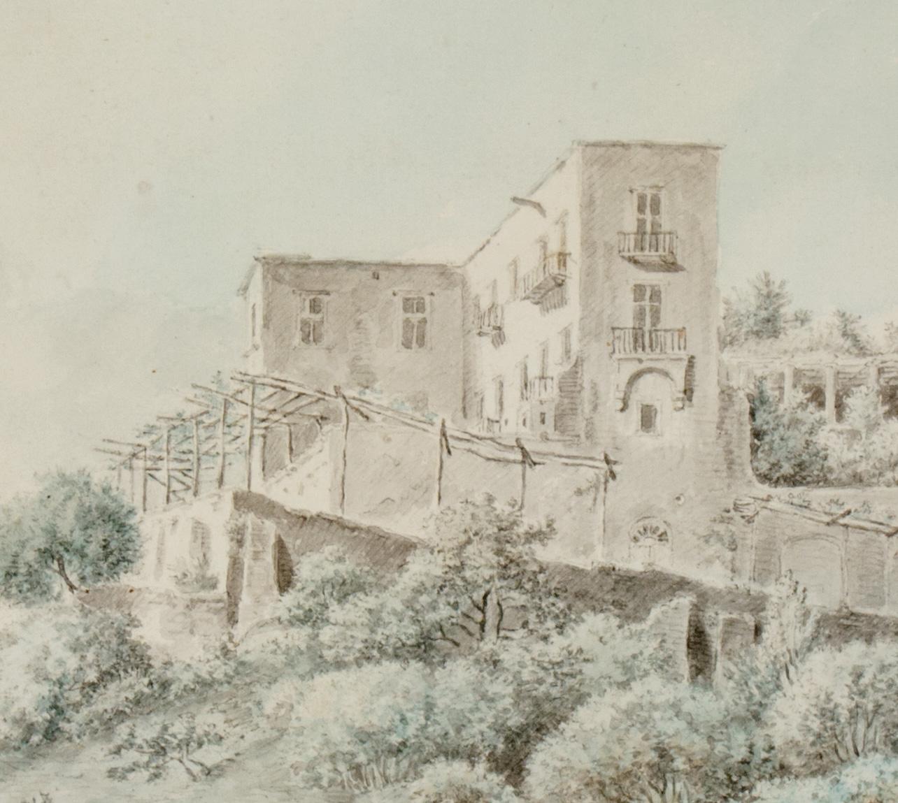 Mount Posillipo in der Nähe des Tombs von Virgil, Neapel, 1779 (Realismus), Art, von Jean-Claude-Richard de Saint Non