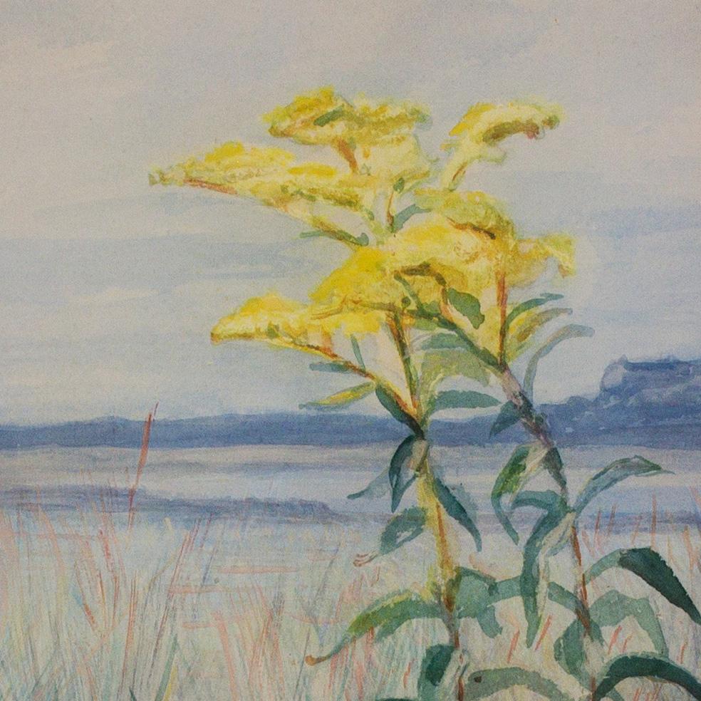 George Cochran Lambdin
(American, 1830–1896)
Goldenrod in the Sand
Watercolor on paper, 19 x 12 inches
Framed: 27 x 20 inches (approx.)

A son of the portraitist James Reid Lambdin, George Cochran Lambdin was born in Pittsburgh and moved to