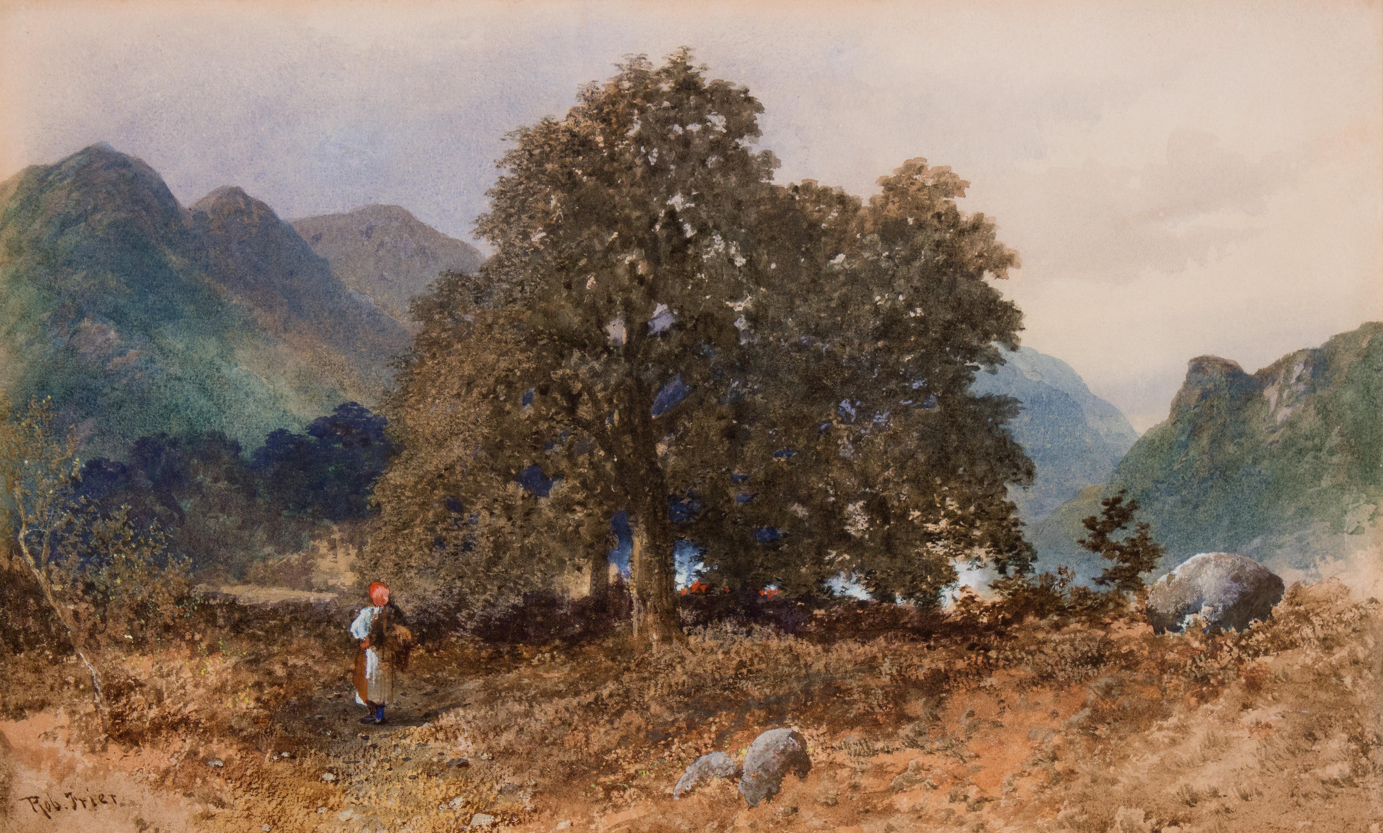Scottish Landscape, possibly Hell's Glen, Argyll Forest Park by Robert Frier For Sale 1