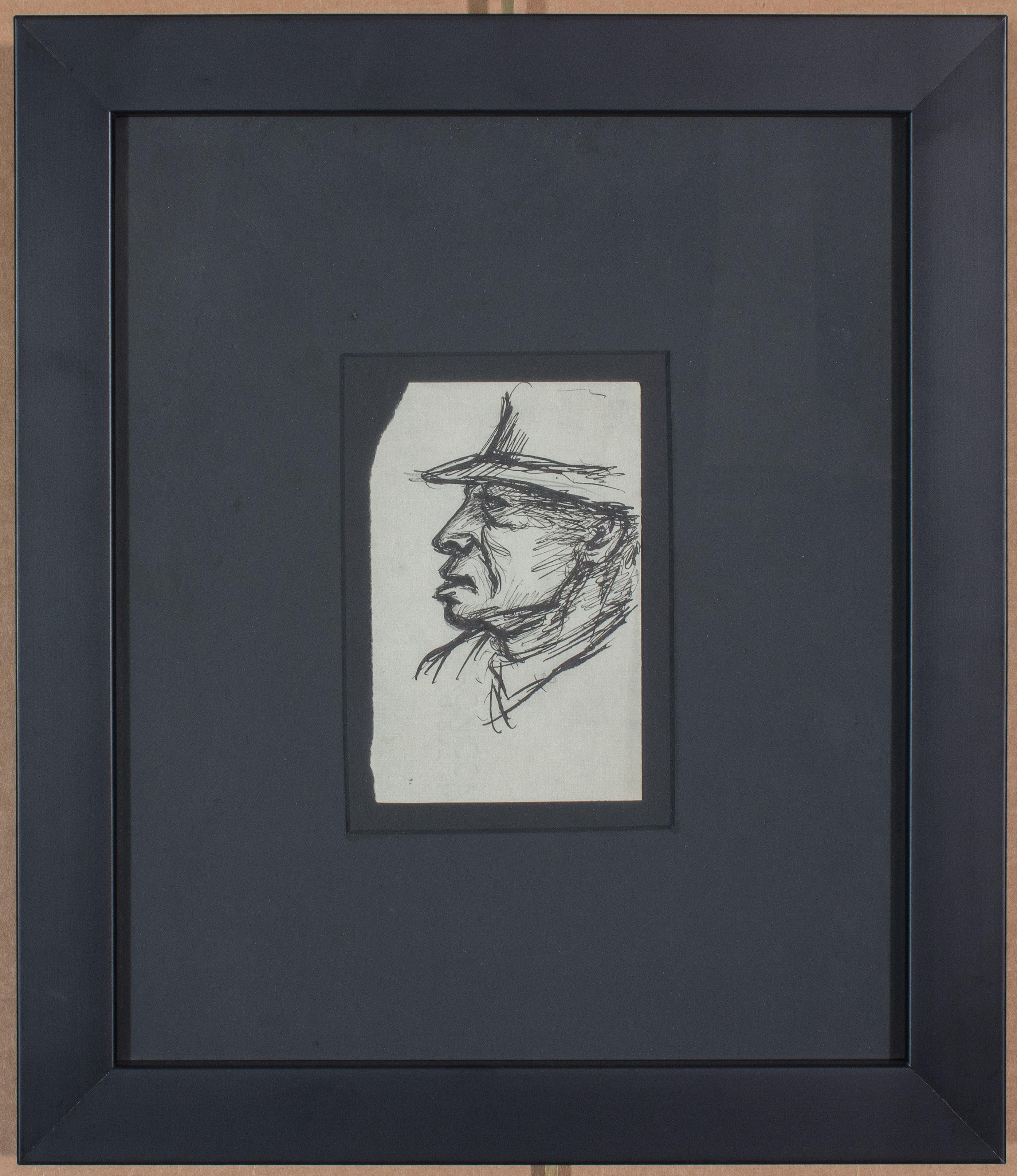 Julius Bloch
(Americano, nato in Germania, 1888-1966)
Ritratto del profilo

Pastello su carta, 5 x 3 1/4 pollici
Inquadrato: 13 1/2 x 12 pollici (circa)

Questo schizzo proviene direttamente dalla collezione di Louis B. Sloan, insegnante del PAFA e
