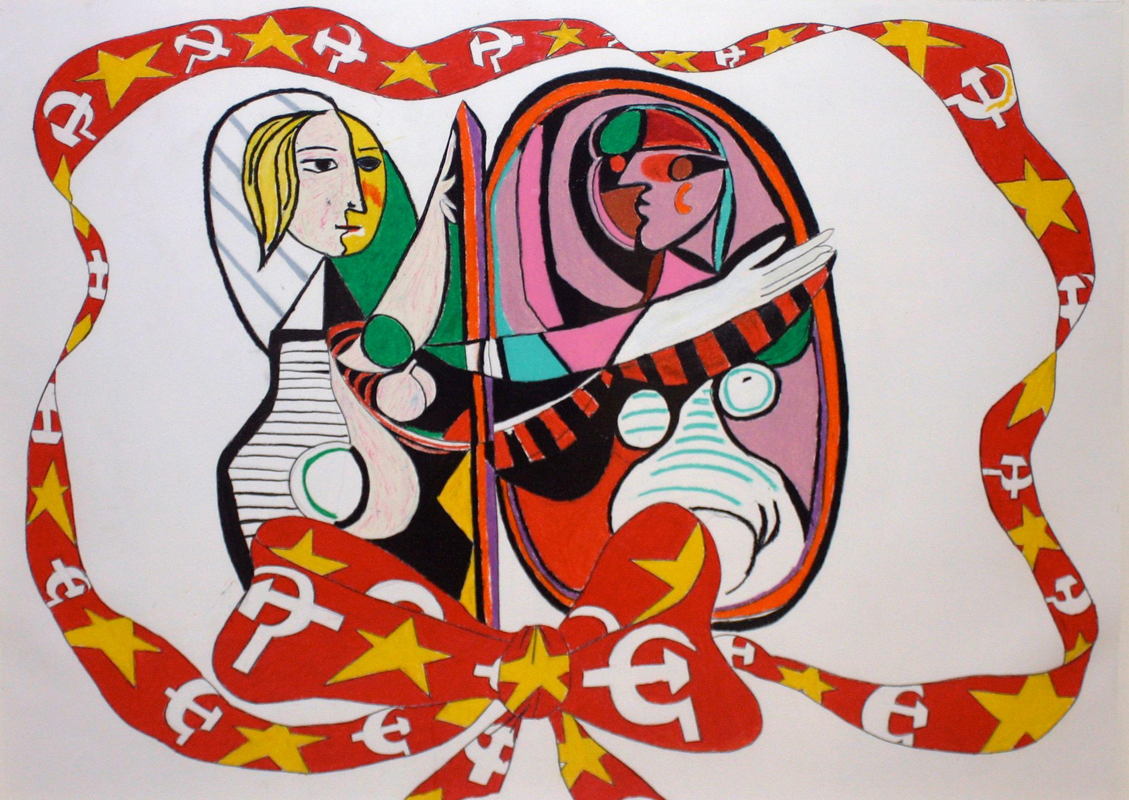 Jane Kaplowitz Figurative Art - Picasso and Politics