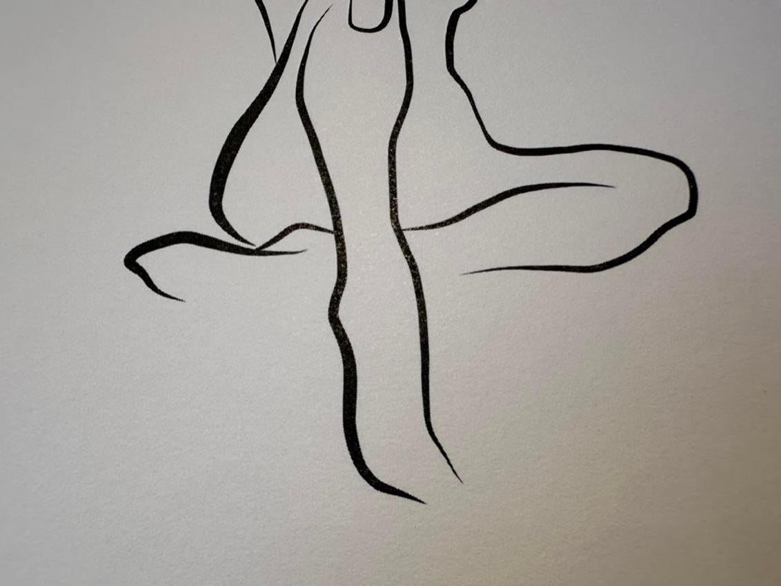 Haiku #41, 1/50 - Digital Vector Drawing Sitting Female Nude Woman Figure Deep T For Sale 4