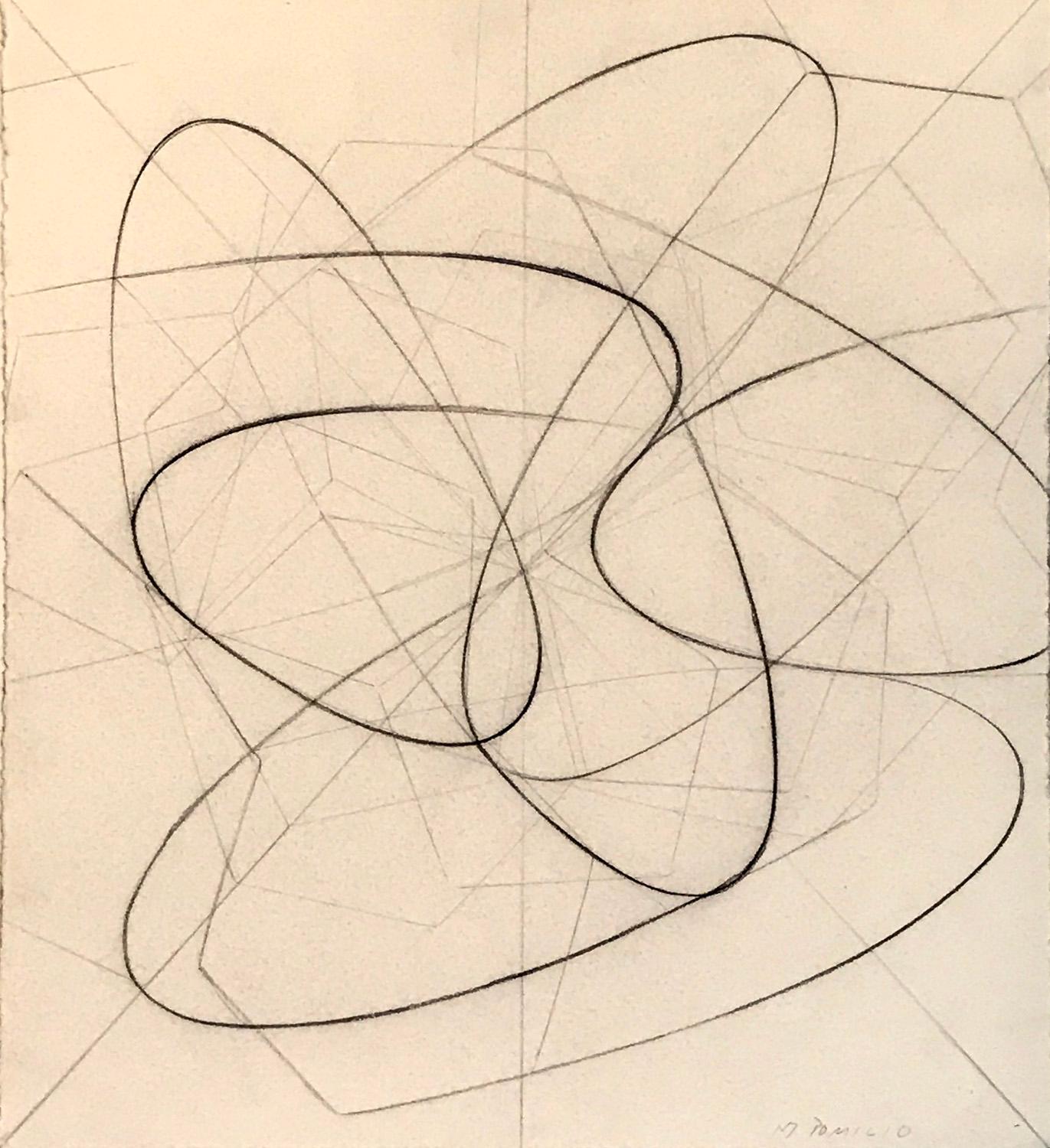 Mark Pomilio Abstract Drawing - Study for Dancing Symmetries II