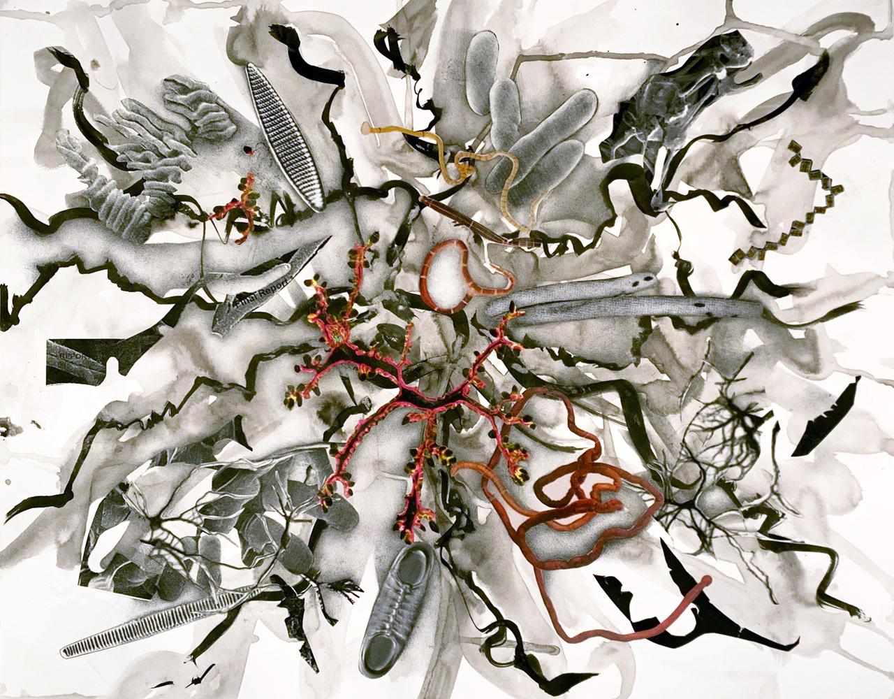 Julie Harrison Abstract Drawing – Gehirne 1914