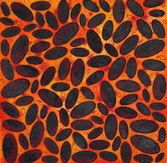 Holes et trous de voûte noirs - Rouge et orange