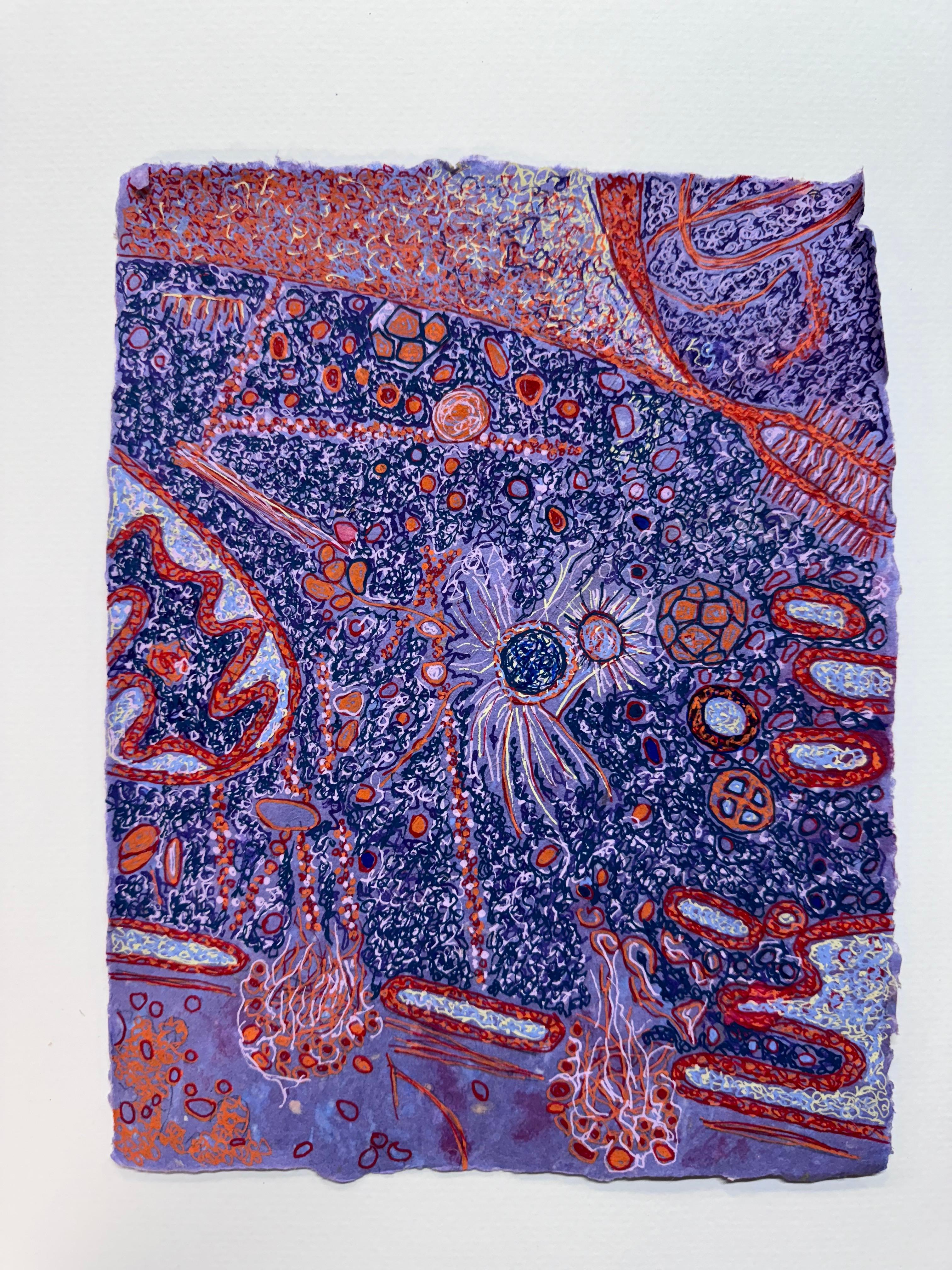 Jody Rasch Abstract Drawing – Innere Arbeiten 4