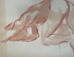 Original Ronald Shap figure drawing, signed