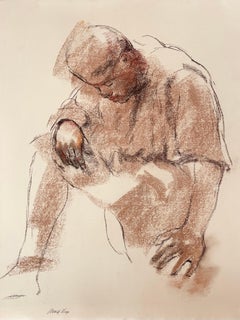 Original Ronald Shap figure drawing, signed