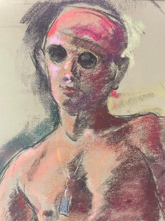 Original Ronald Shap figure drawing, signed