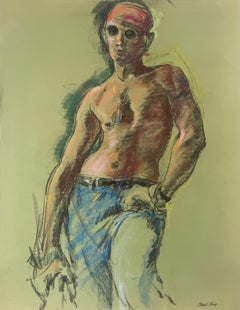 Vintage Original Ronald Shap figure drawing, signed