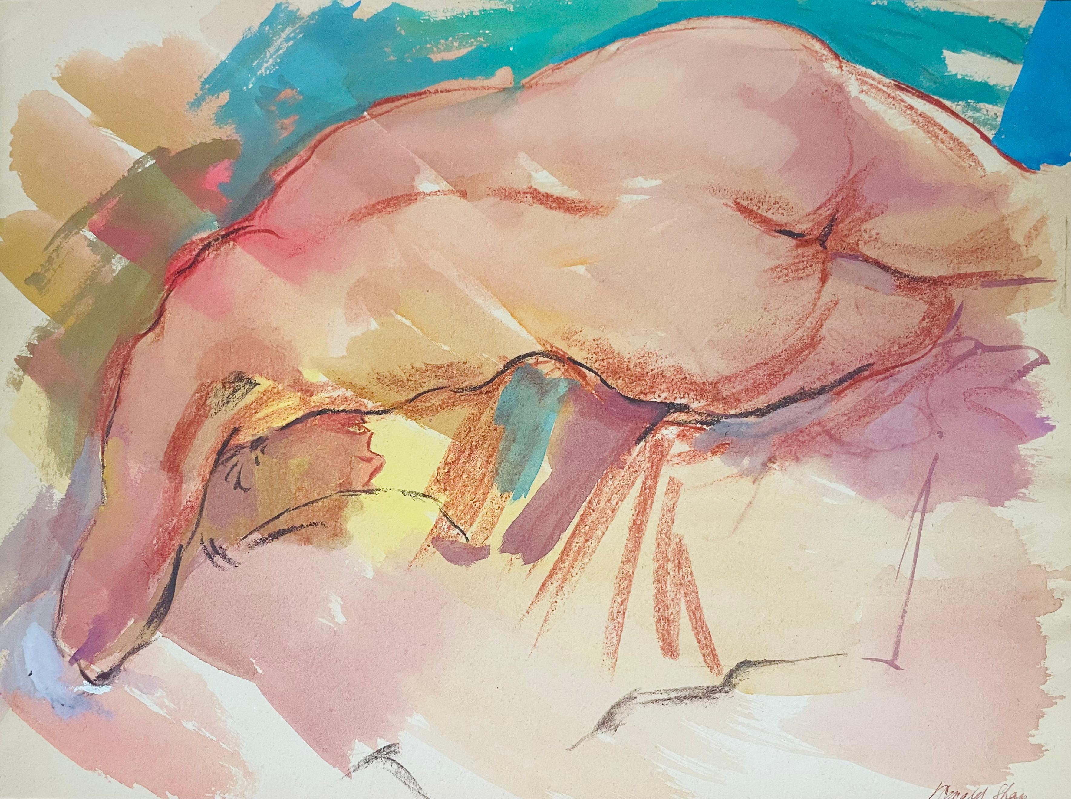 Drawing Nude Drawings and Watercolors