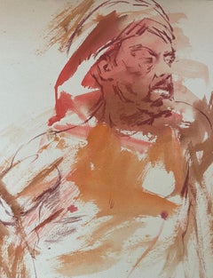 Original Ronald Shap figure drawing, signed
