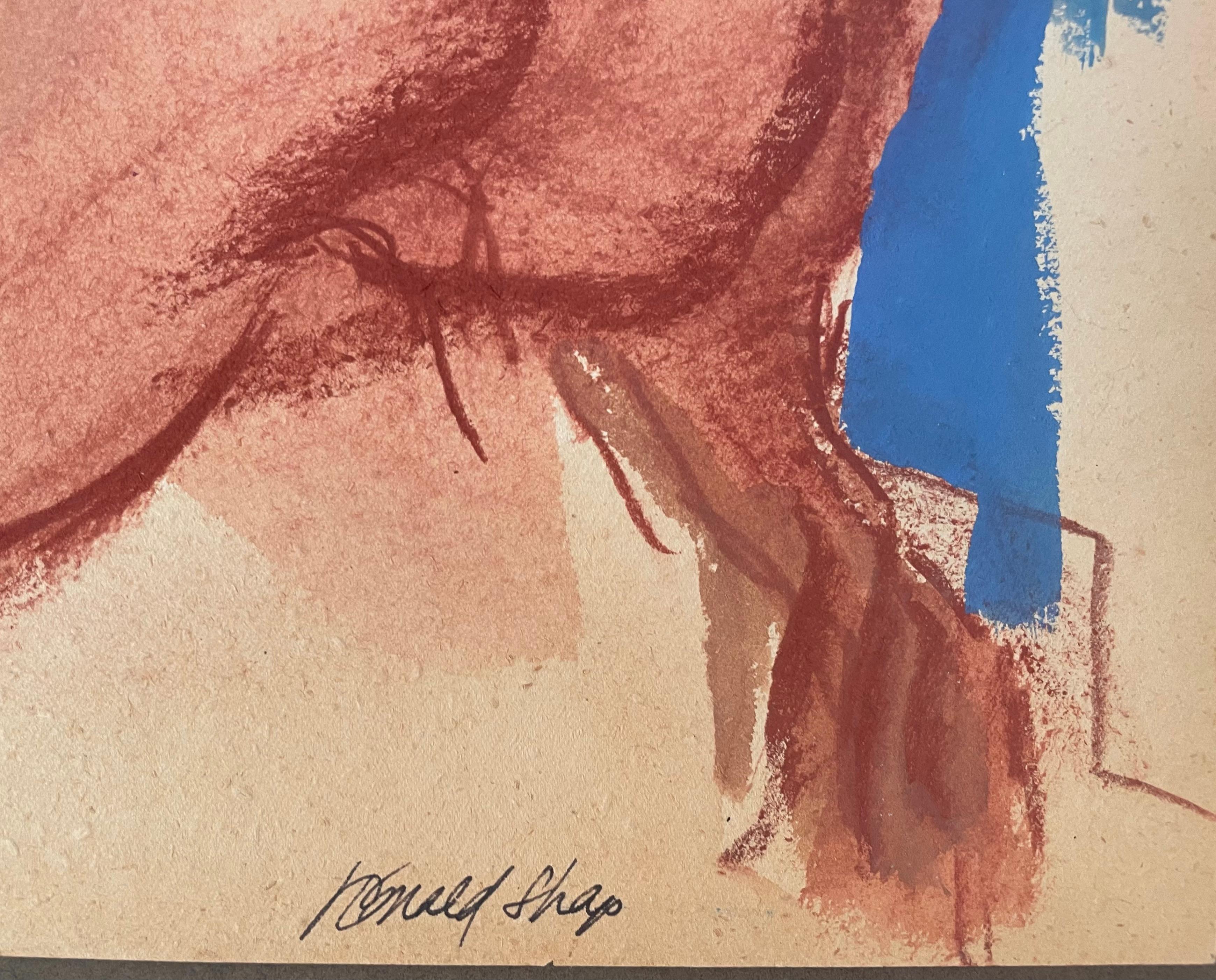 Original Ronald Shap figure drawing, signed For Sale 4
