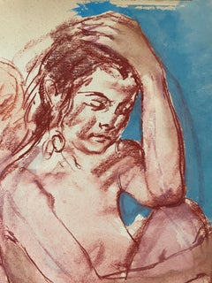 Dibujo original de una figura de Ronald Shap, firmado
