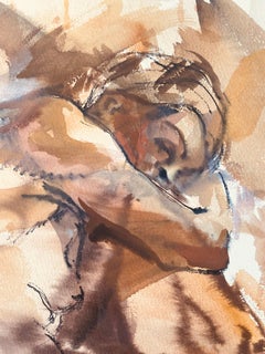 Original Ronald Shap figure drawing, signed