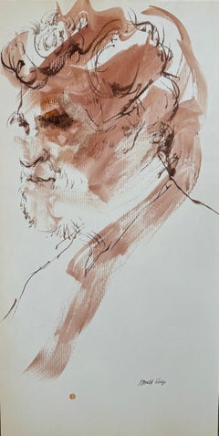Dibujo original de una figura de Ronald Shap, firmado
