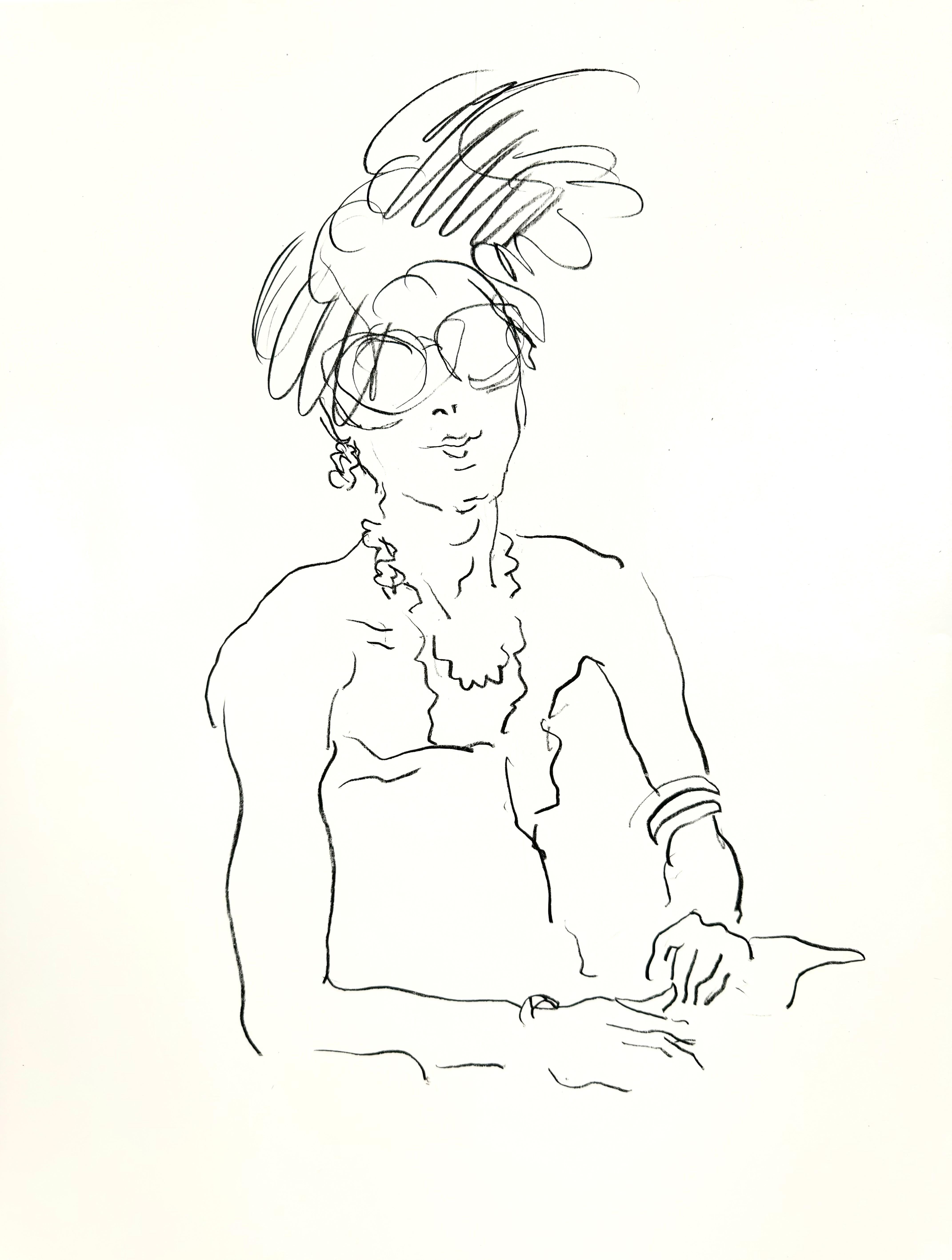 Original Ronald Shap figure drawing
