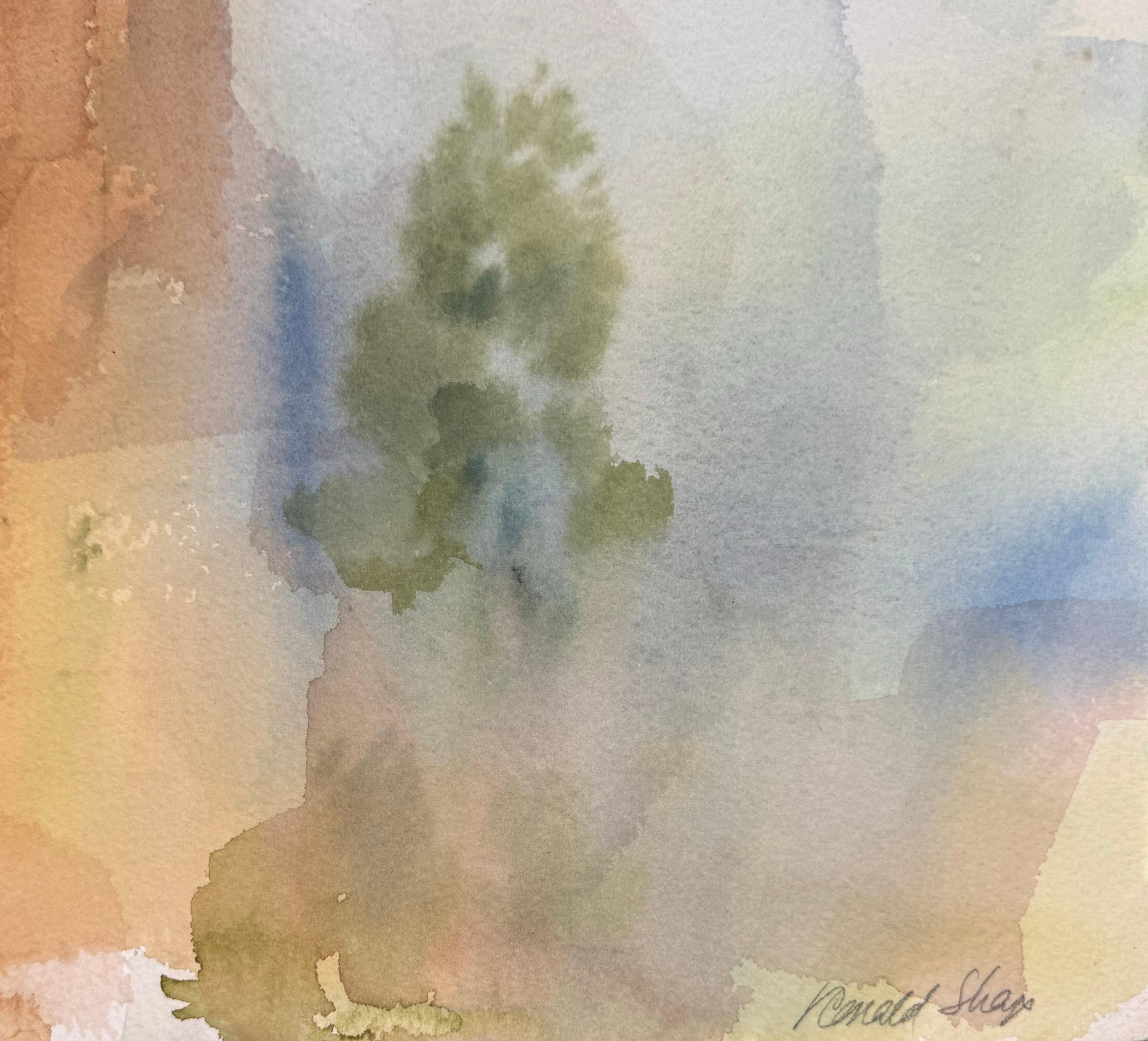 The Cathedral - Beige Landscape Art par Ronald Shap