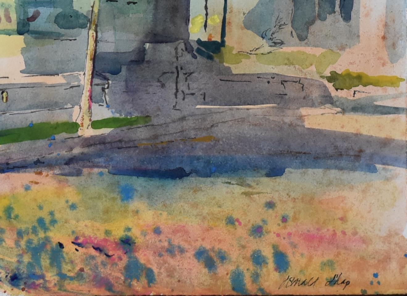 In the Neighborhood (Osten) (Braun), Landscape Art, von Ronald Shap
