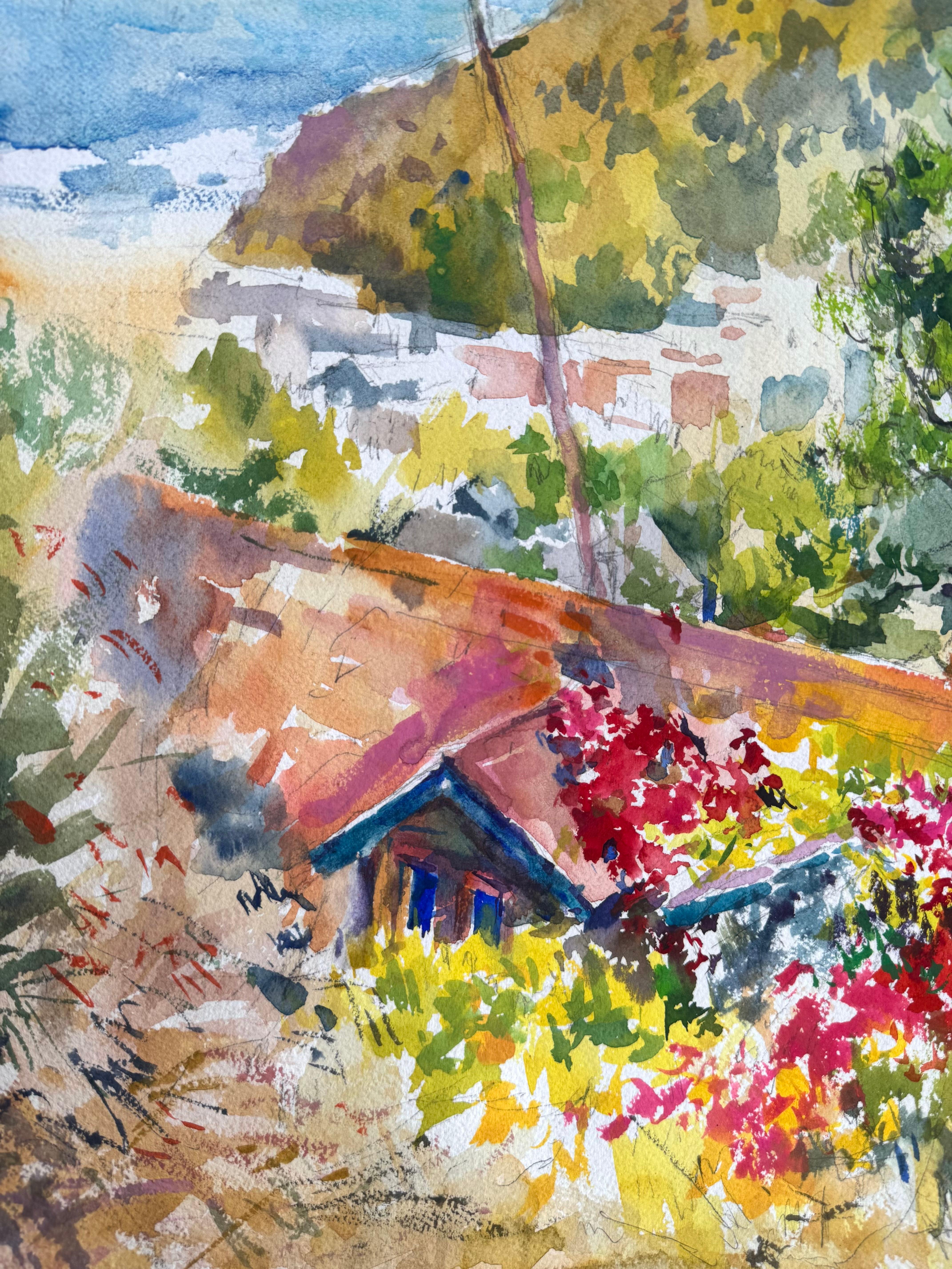 Bahía de Santa Monica - Landscape Art Beige de Ronald Shap