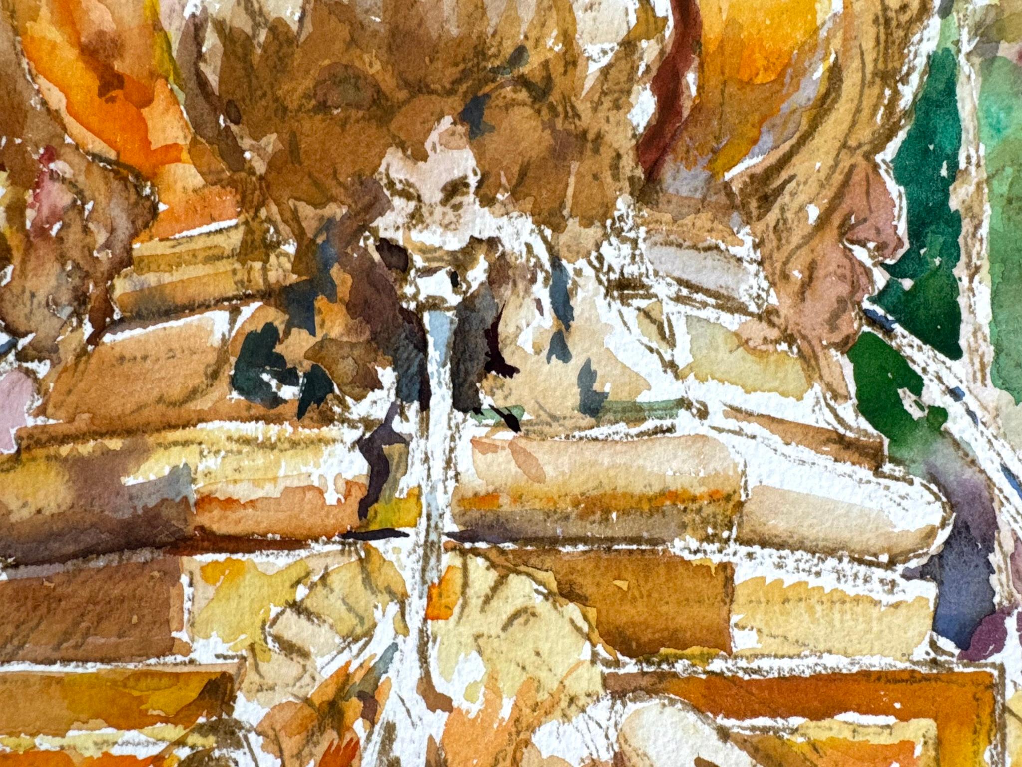 Fontana di Nettuno, municipio di Pasadena - Landscape Art Marrone di Ronald Shap