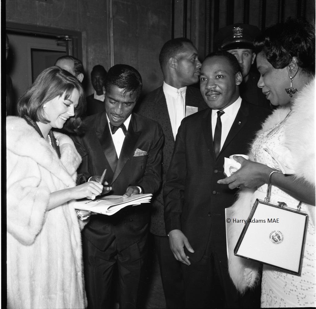 Harry Adams Black and White Photograph - Icons 20x20" Silver - Martin Luther King Jr., Sammy Davis Jr, Natalie Wood