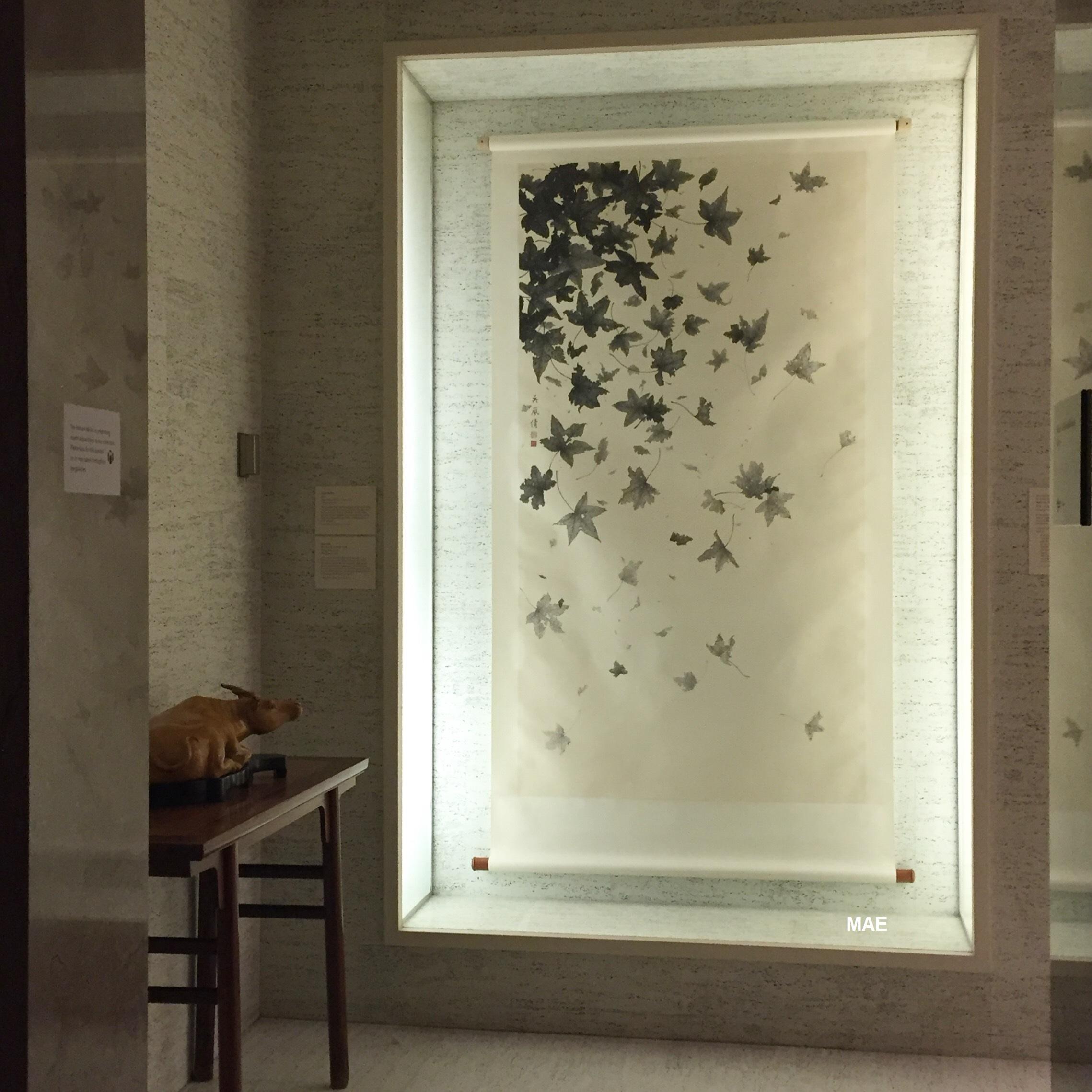 Contemporary Chinese Ink - Floating Leaves II, 2019 - Painting by Wu Lan-Chiann