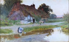 Evening Cottage Scene / - Somewhere in Nowhere -