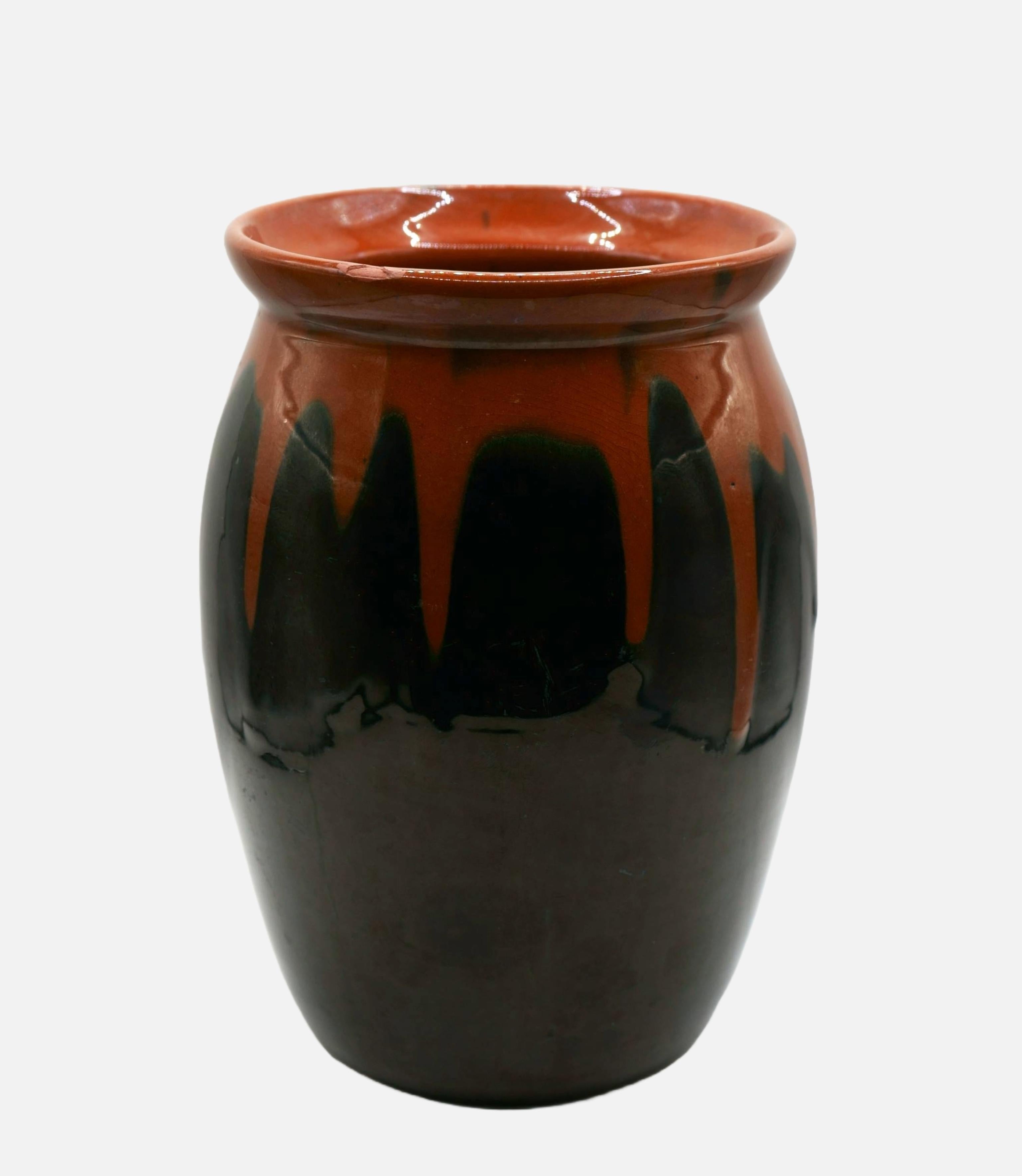Kunsttöpferei Kandern, Bulbous vase with gradient glaze / - Inner abundance -