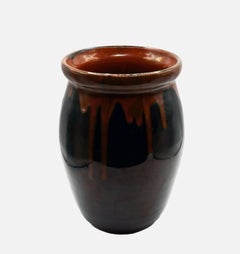 Kunsttöpferei Kandern, Vaso a bulbo con smaltatura sfumata / - Abbondanza interna -